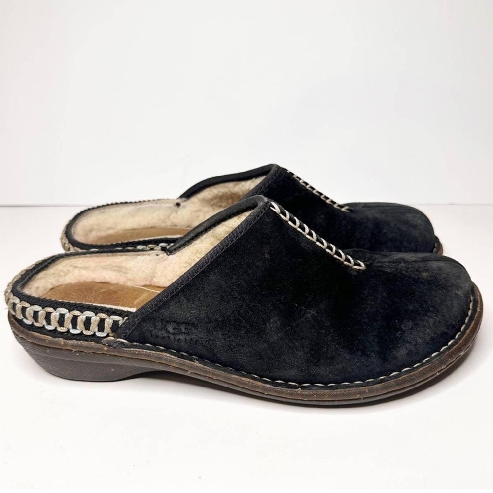 Ugg Shearling Lined Black Clogs - image 6